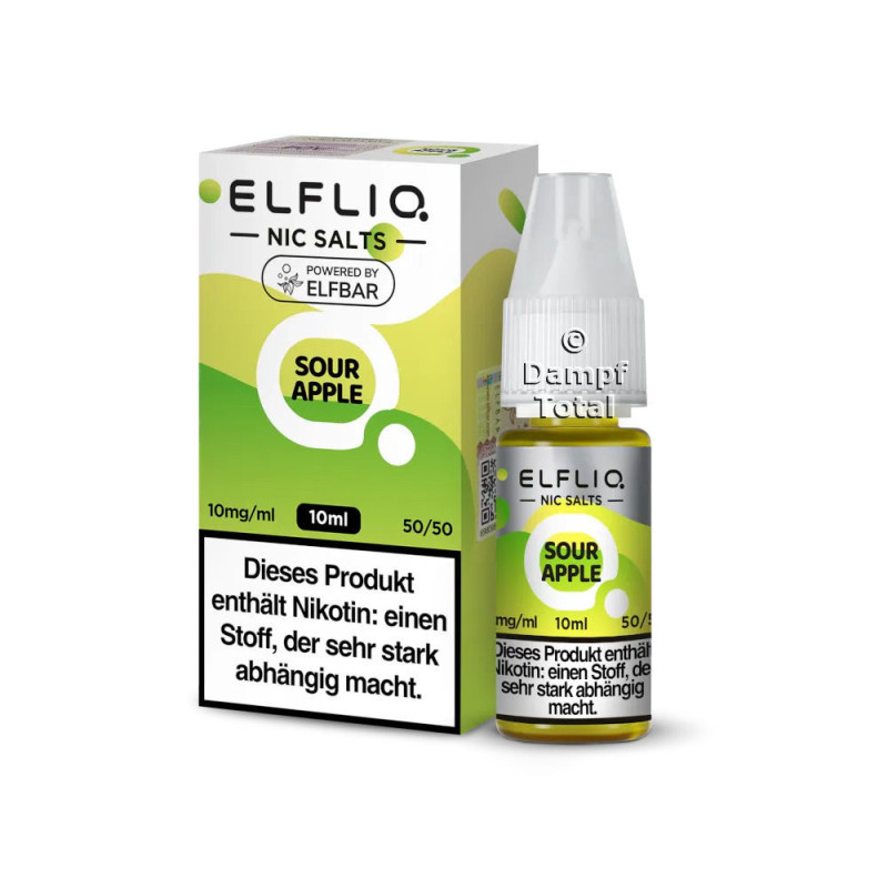 Elfliq Sour Apple - Nikotinsalz Liquid - 10ml