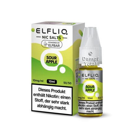 Elfliq Sour Apple - Nikotinsalz Liquid - 10ml